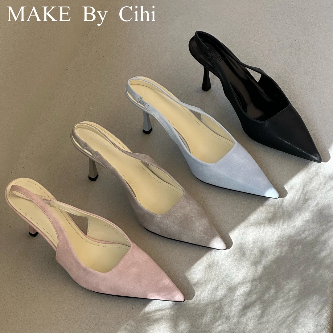 Cihi設計'makerspace'-【長期主义】法式氣质 極簡百搭高跟款單鞋