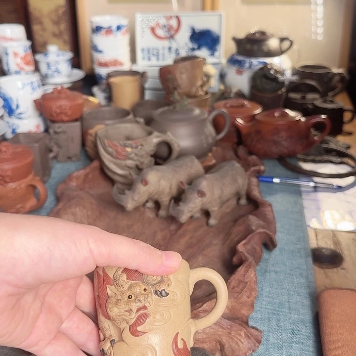 茶杯紫砂l***e紫砂主人杯