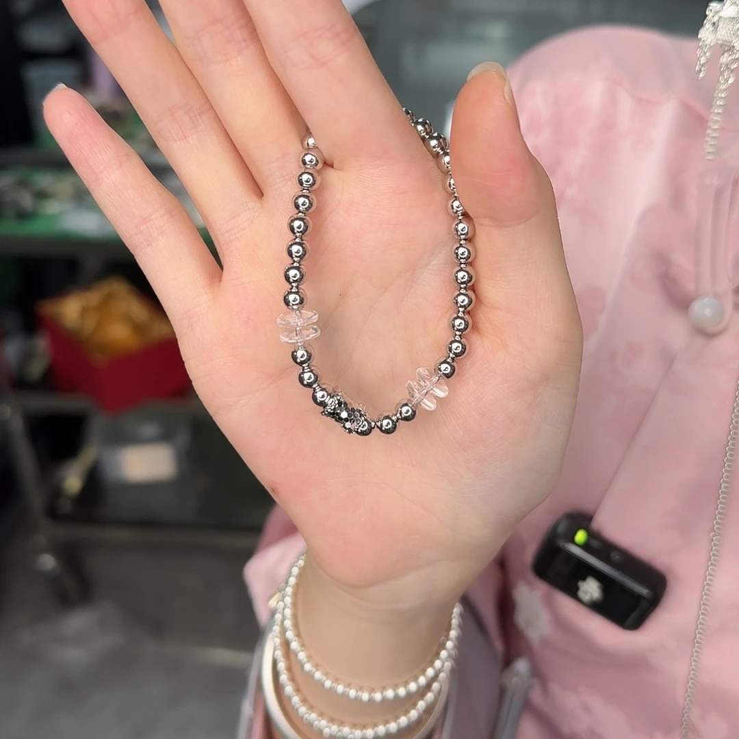 925银小蛮腰碎冰冰手链