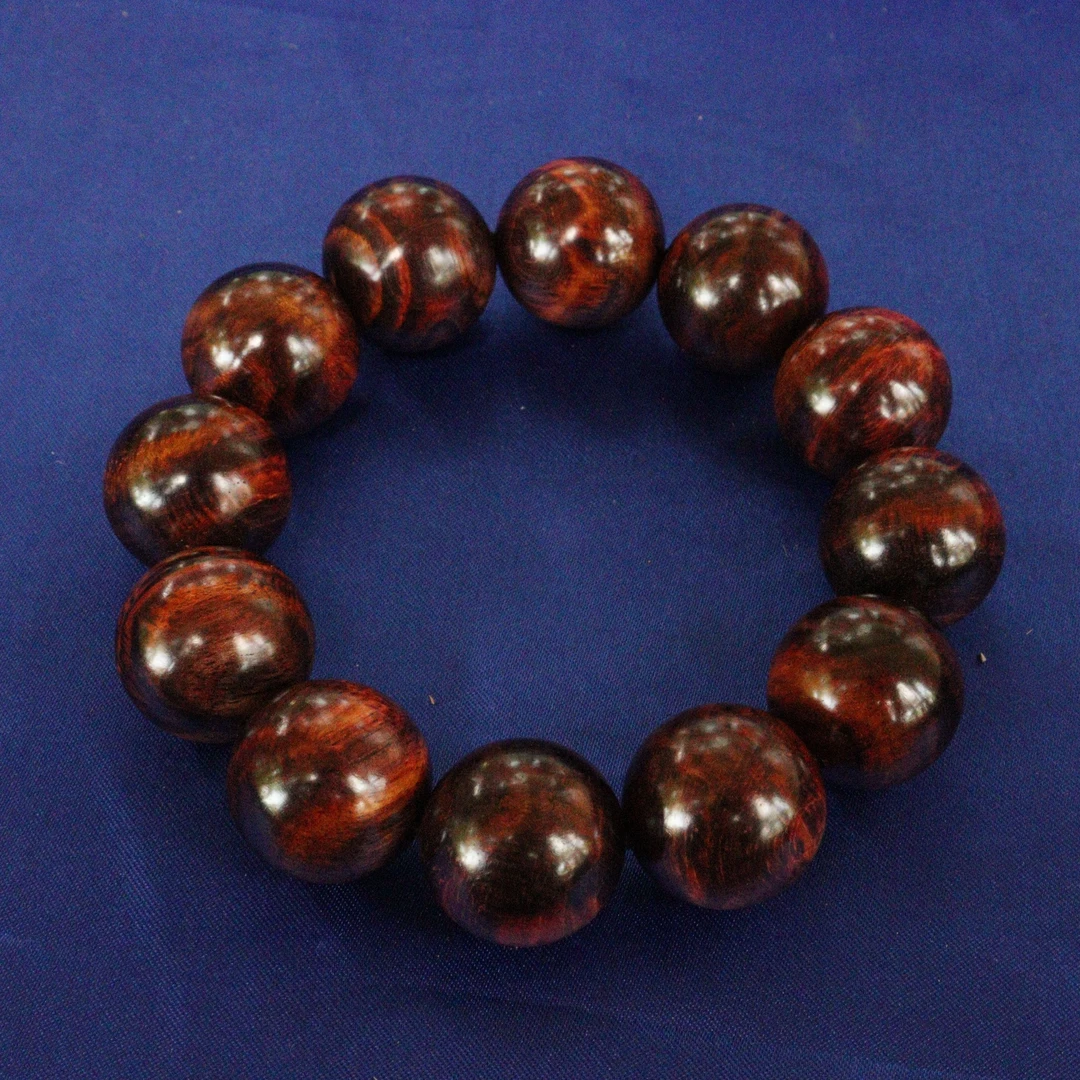 海南黄花梨虎皮纹2.0手串（多样性发一）