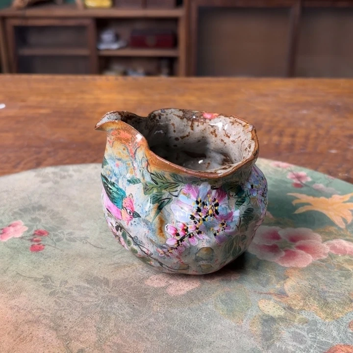 柴烧纯手工手绘陶瓷