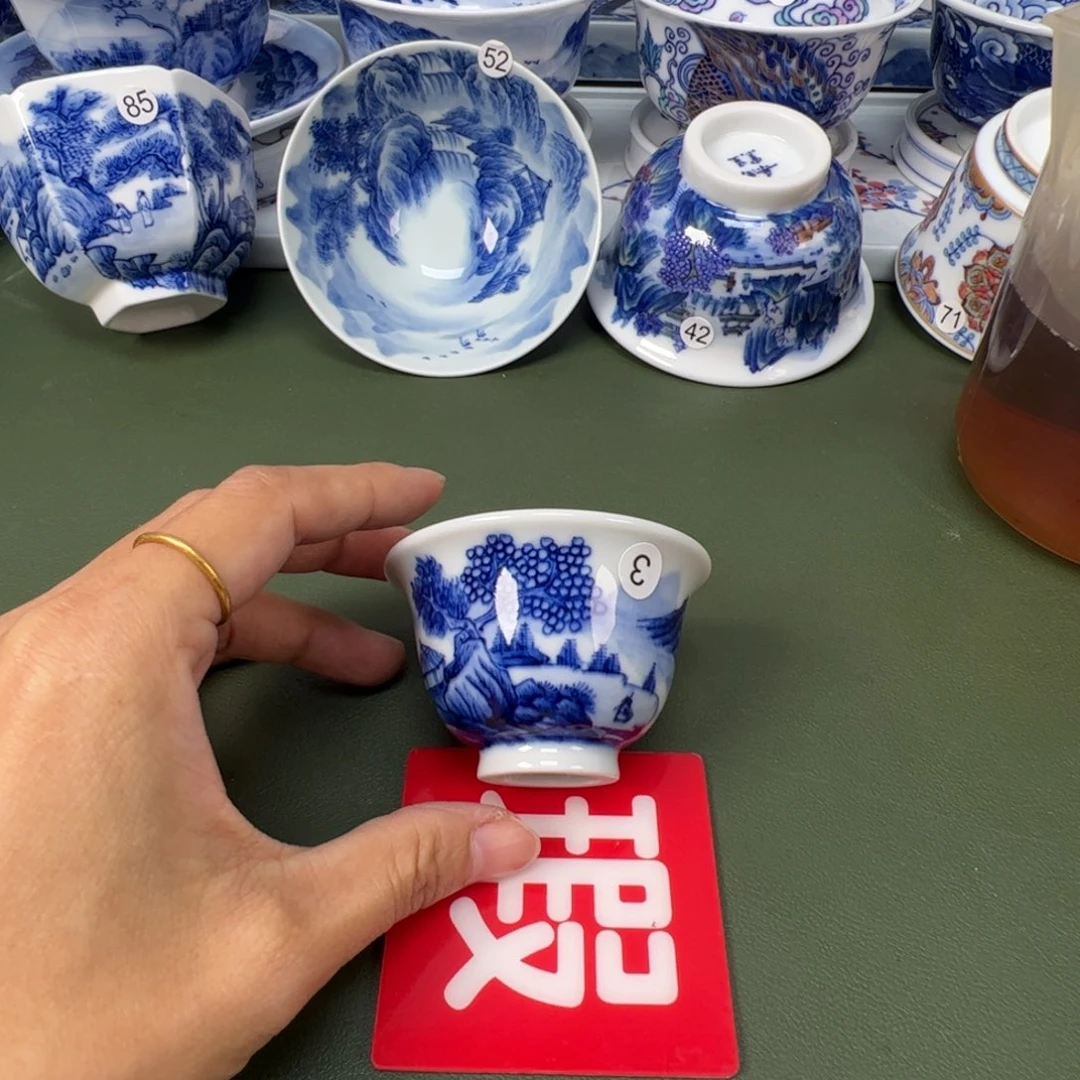 陶瓷景德镇纯手工纯手绘茶具木木8