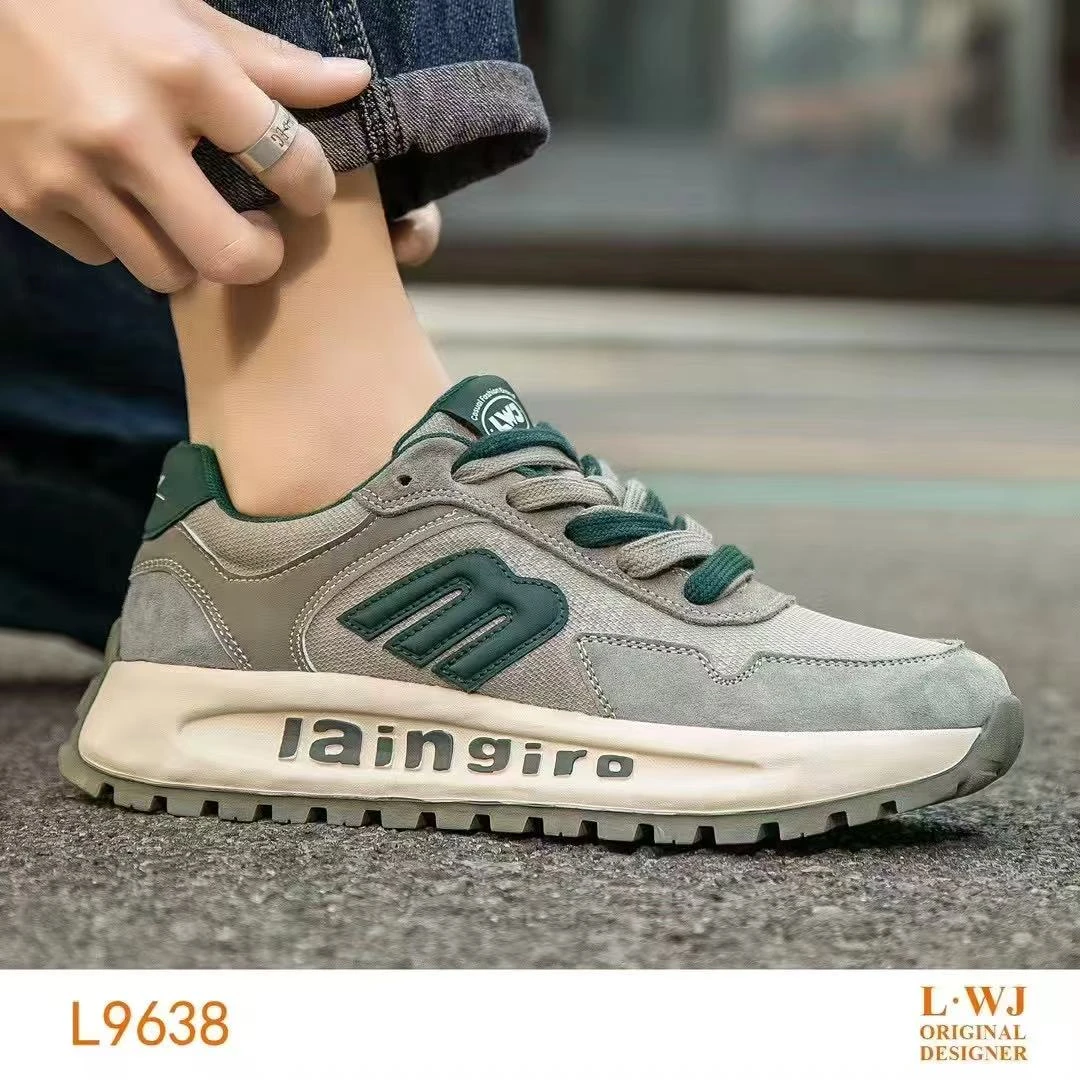 男鞋春季新款网面透气增高老爹鞋男士潮流百搭运动休闲鞋9638