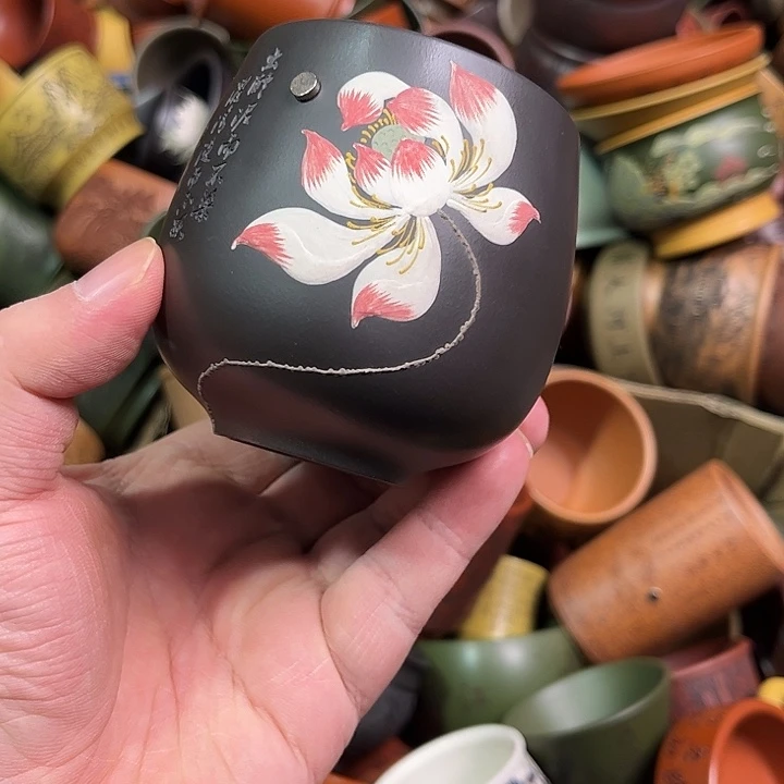 紫砂茶杯全手工紫砂主人杯