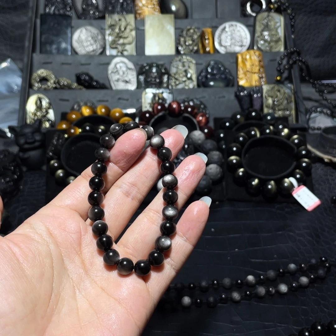 黑曜岩珠宝奇石未镶嵌恆*