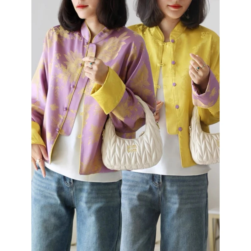 2025新中式早春双面提花外套-2025A0025-沐沐