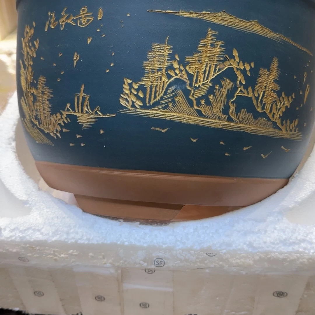 紫砂花盆口径25.15口径