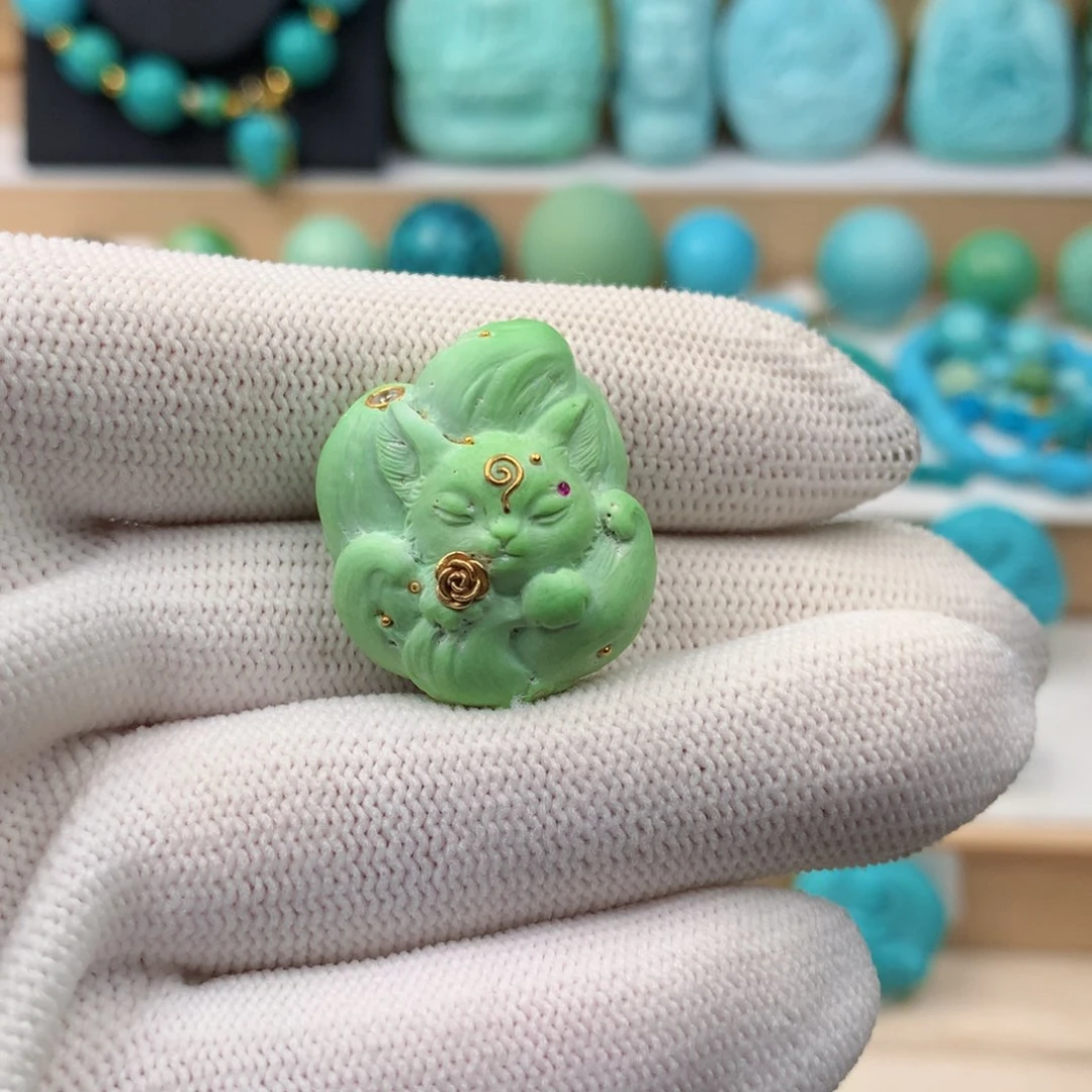 ꧁***꧂未镶嵌绿松石珠宝奇石