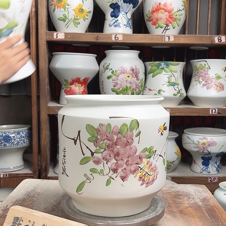 摆件电饭煲紫藤陶瓷陶瓷陶瓷