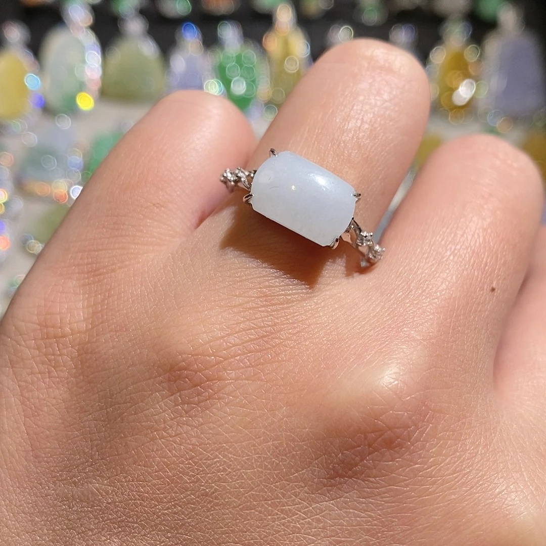 翡翠银S925镶嵌颈饰悟*天然翡翠