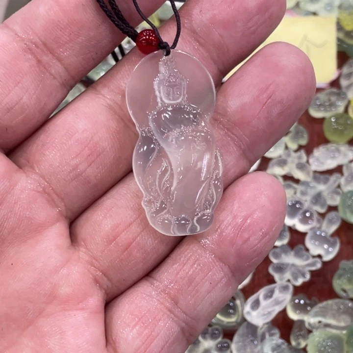 蛇纹石玉合金颈饰