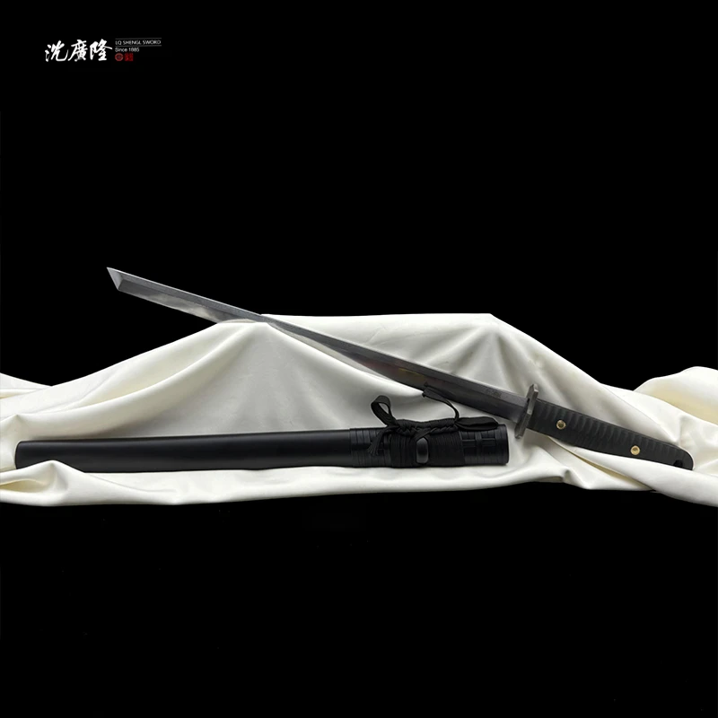 龙泉沈广隆-破军唐刀 花纹钢 唐横刀 手工锻打 未开刃