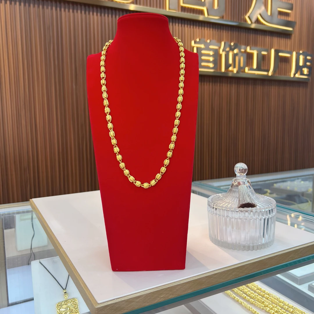 合金项链 2025爆款 核桃项链 时尚经典 百搭气质