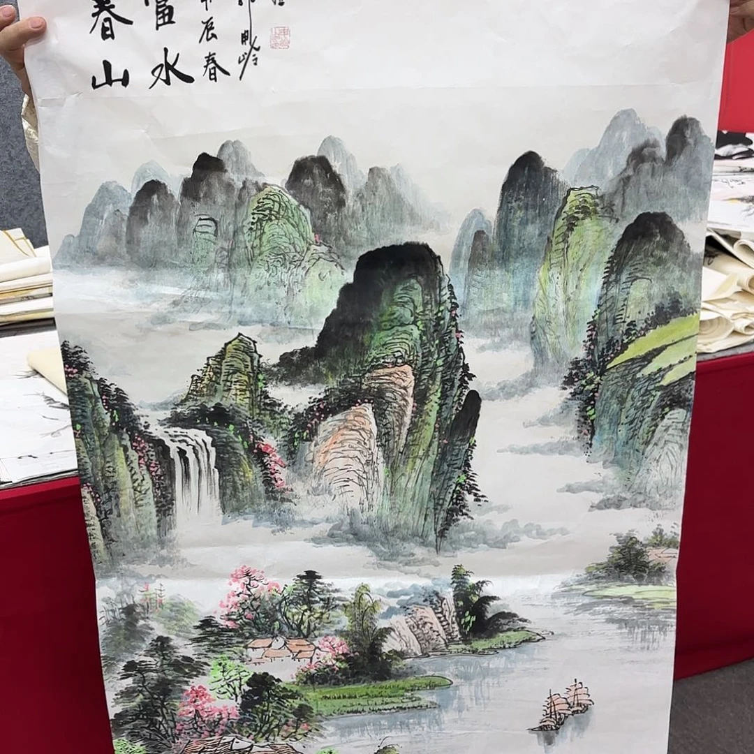 国画国画作品多次入选国内外展出