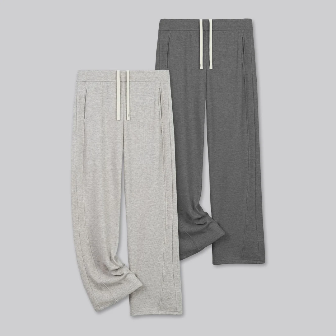 雪花糯米磨毛280克【春秋款】直筒裤7034