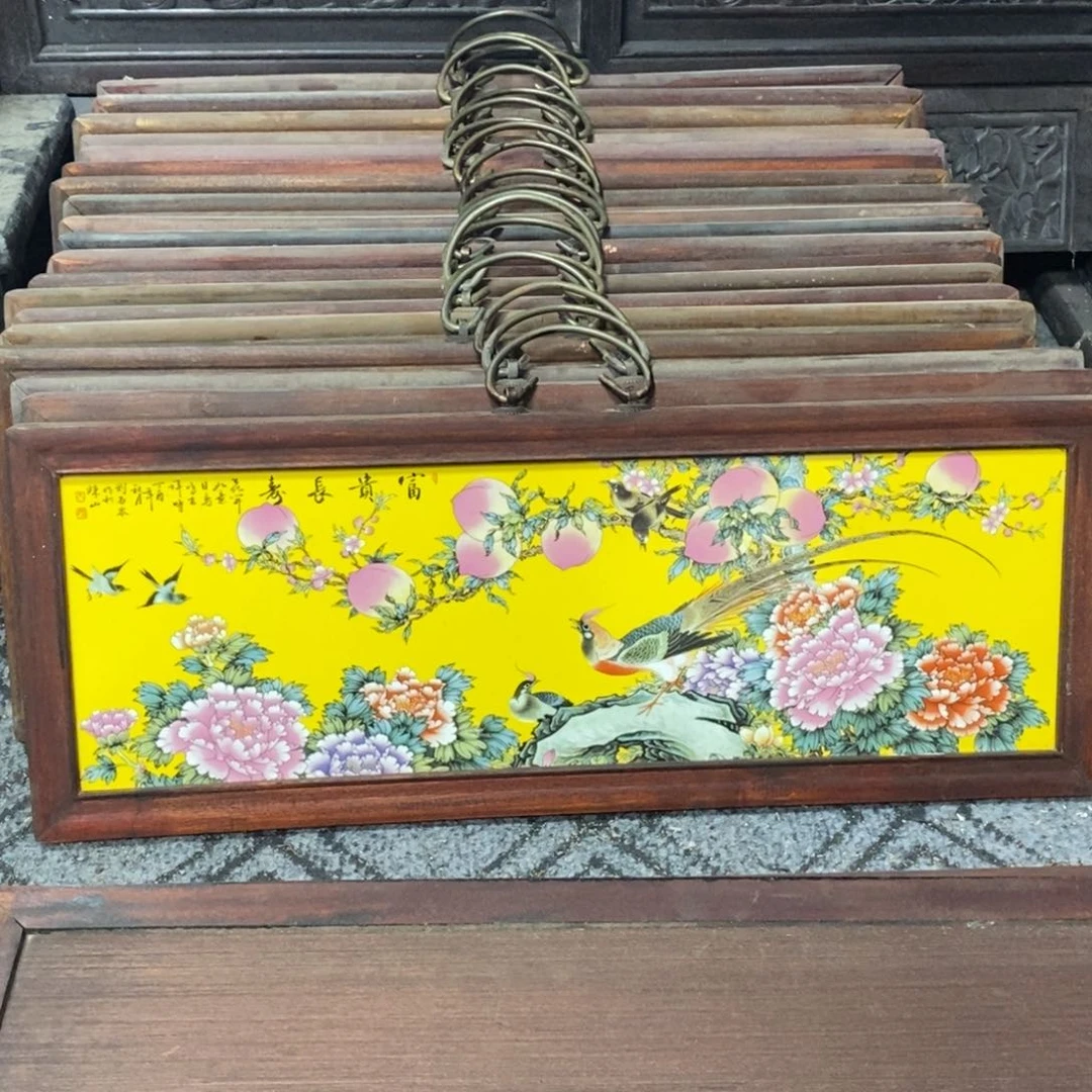 瓷片53*21 景德镇瓷板画柴窑烧制
