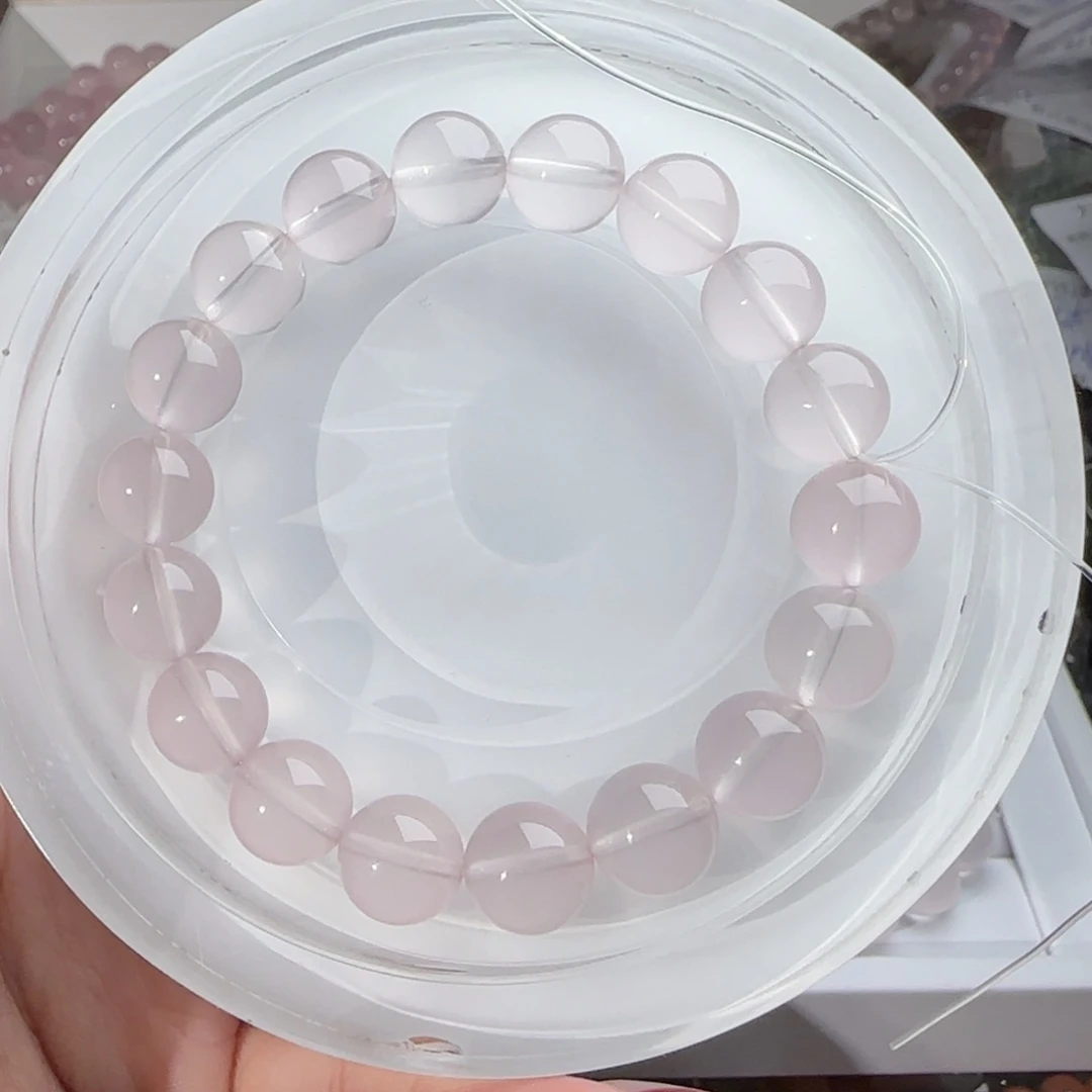 水晶手链未镶嵌?**点莫粉10mm+