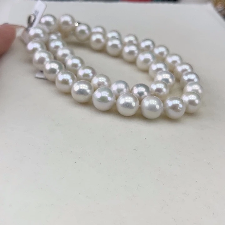 淡水珍珠银S925镶嵌颈饰10➕极光炫彩高品
