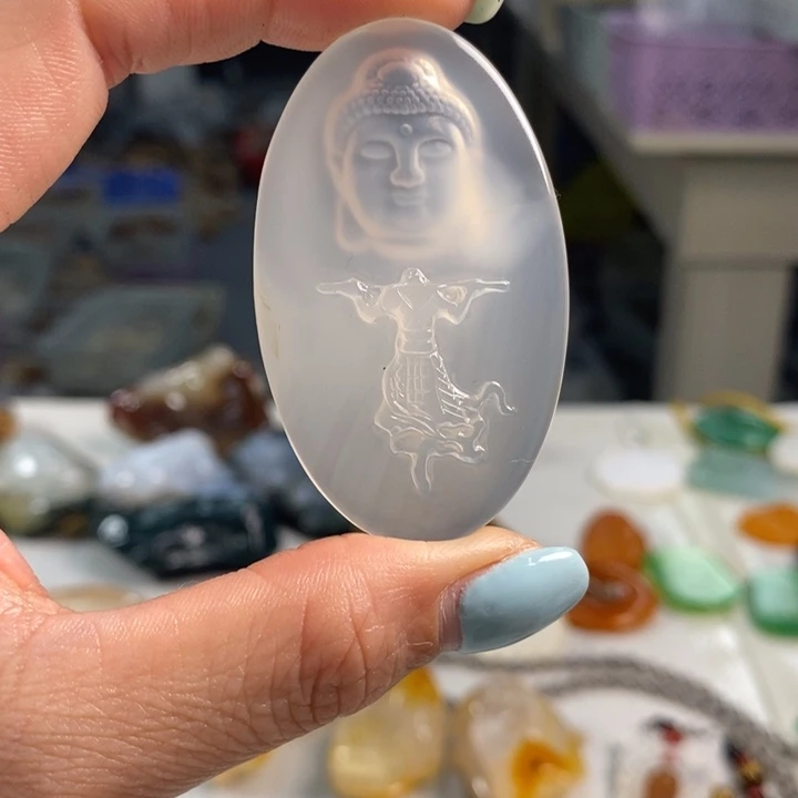 玛瑙/玉髓未镶嵌吊坠(不含链)