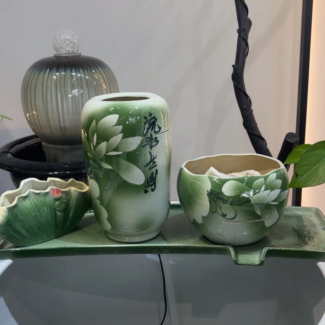 陶瓷景德镇陶瓷流水摆件