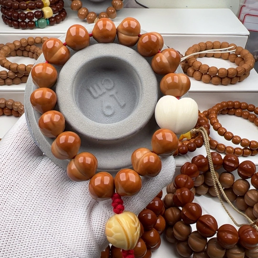 珍***生猴头核桃手串大屁桃