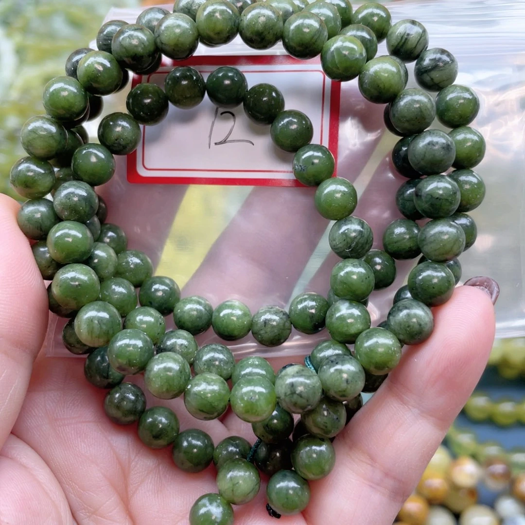 未镶嵌蛇纹石玉手链