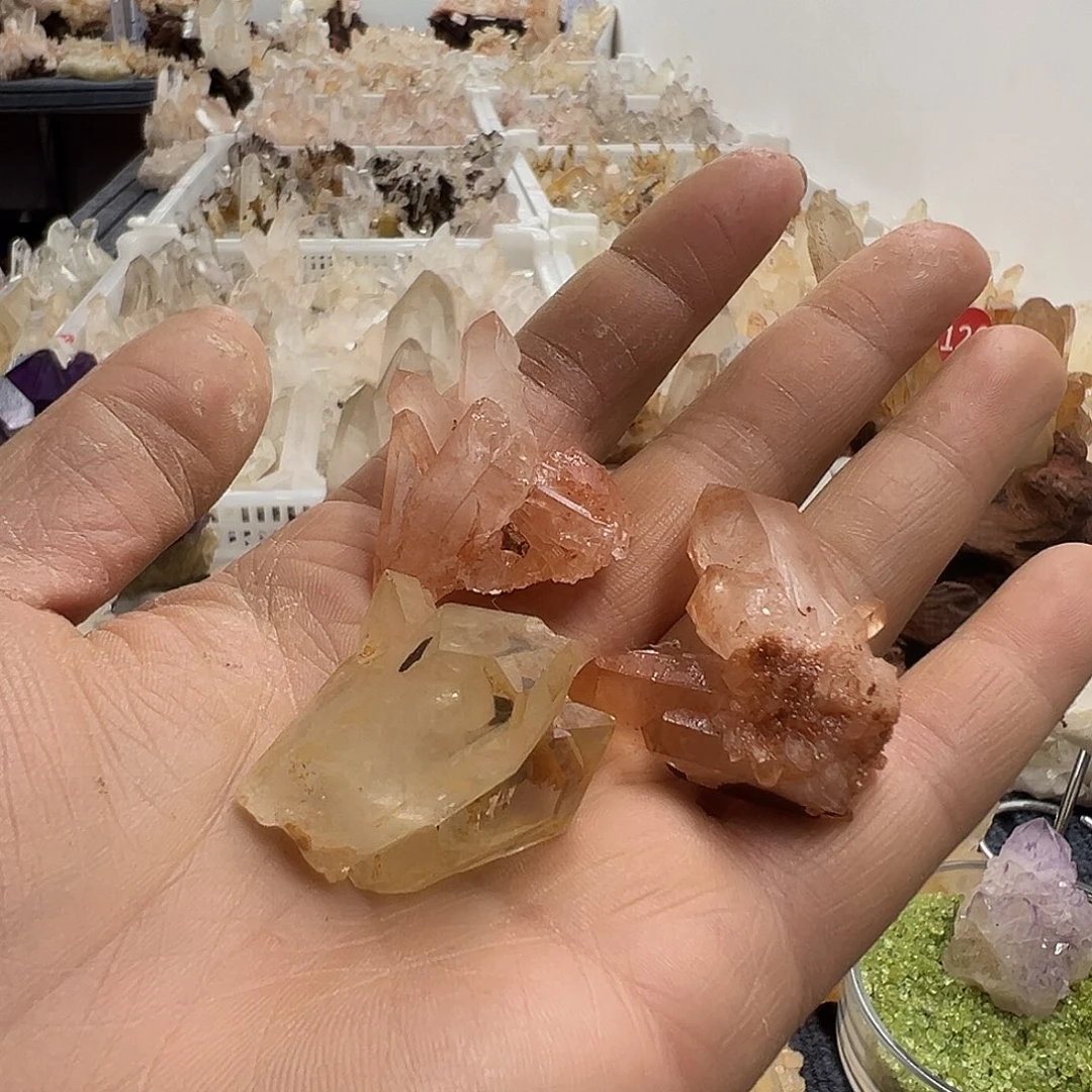 虾***米银S925镶嵌珠宝半成品水晶