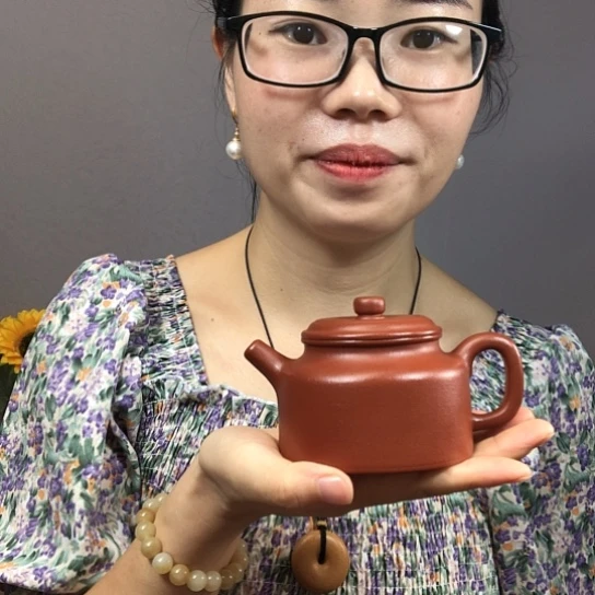 红***祥茶壶紫砂生砂微瑕朱泥德中180cc