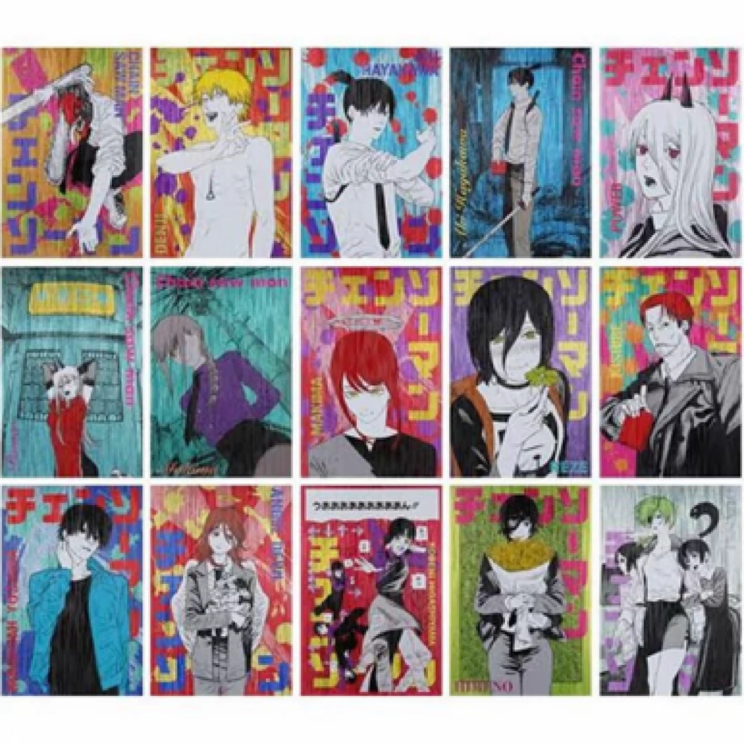 【派大星】电锯人 原画js金属明信片盲盒