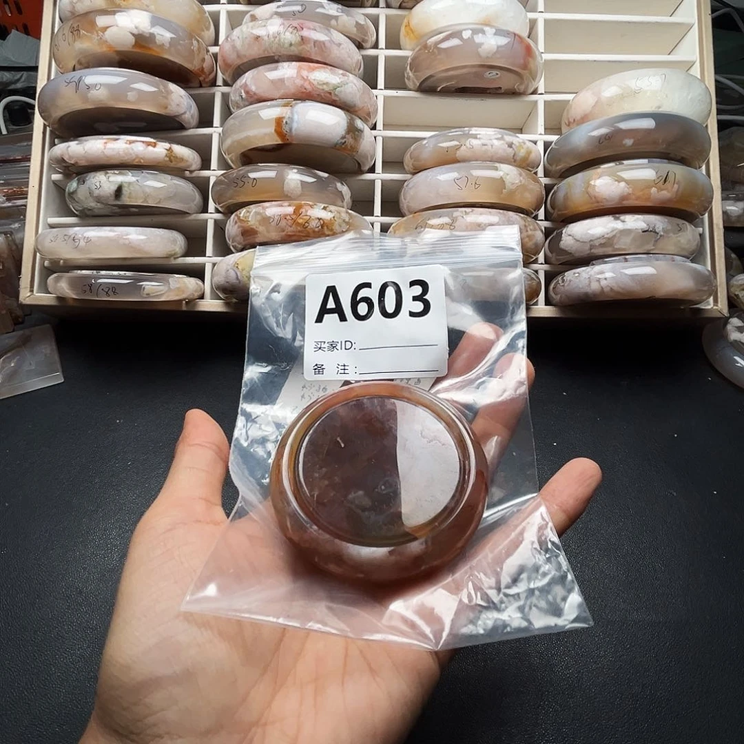 玛瑙/玉髓手镯合金白*棋