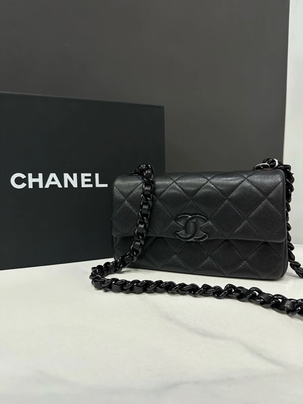 95新 Chanel/香奈儿 soblack大mini包30开20cm/0295011732