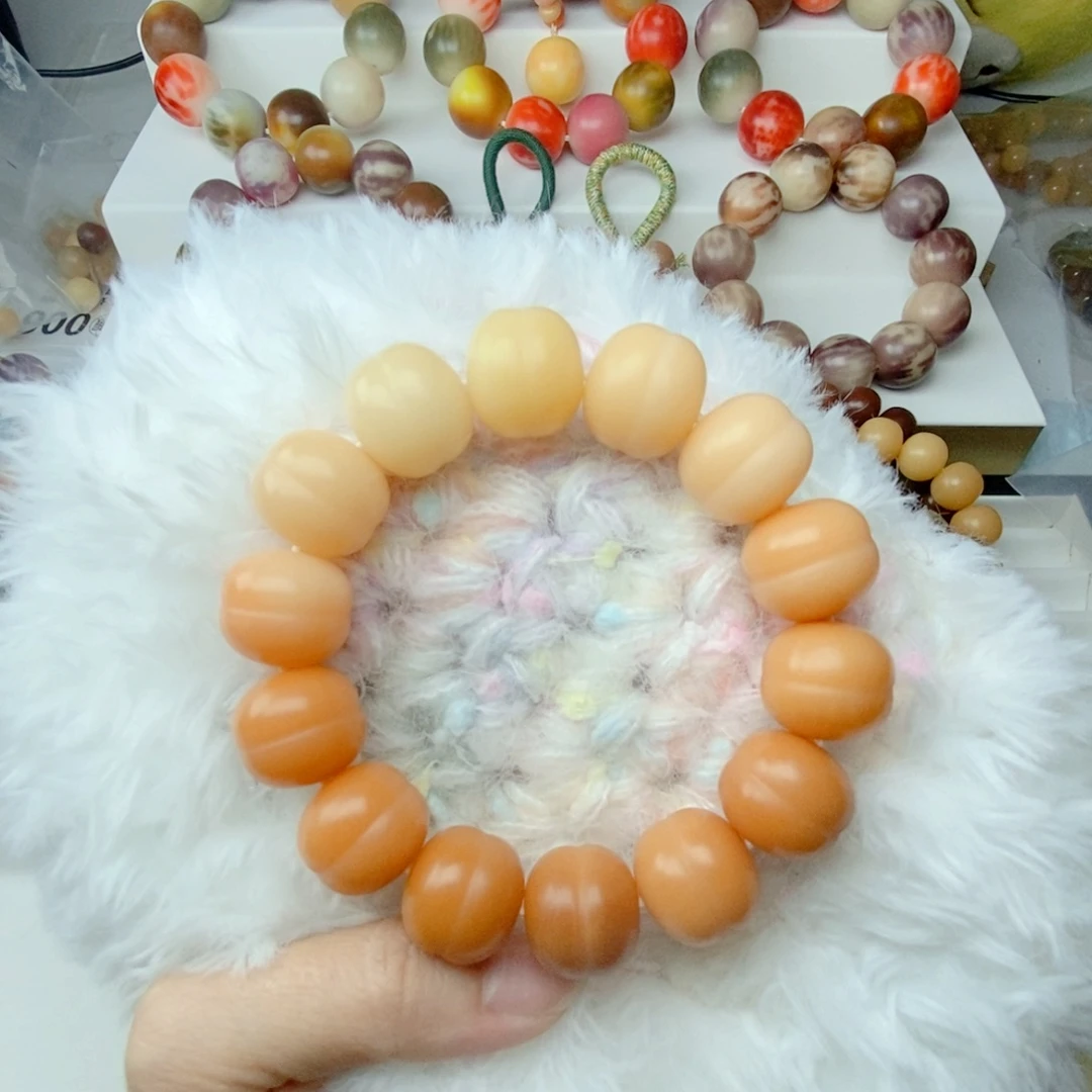 吊坠菩提根/象牙果手工干磨卡16*17汉堡珠近全