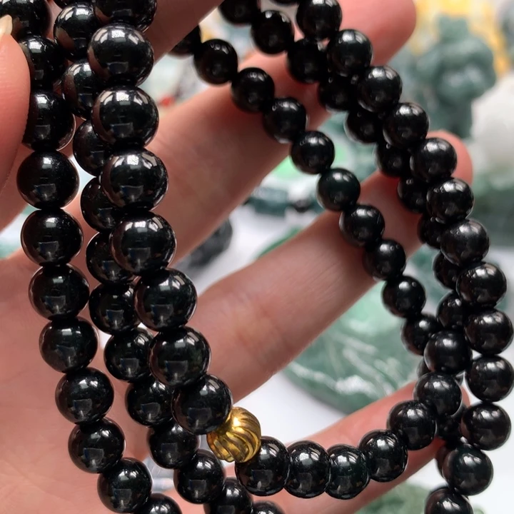 翡翠颈饰未镶嵌保真天然A货翡翠