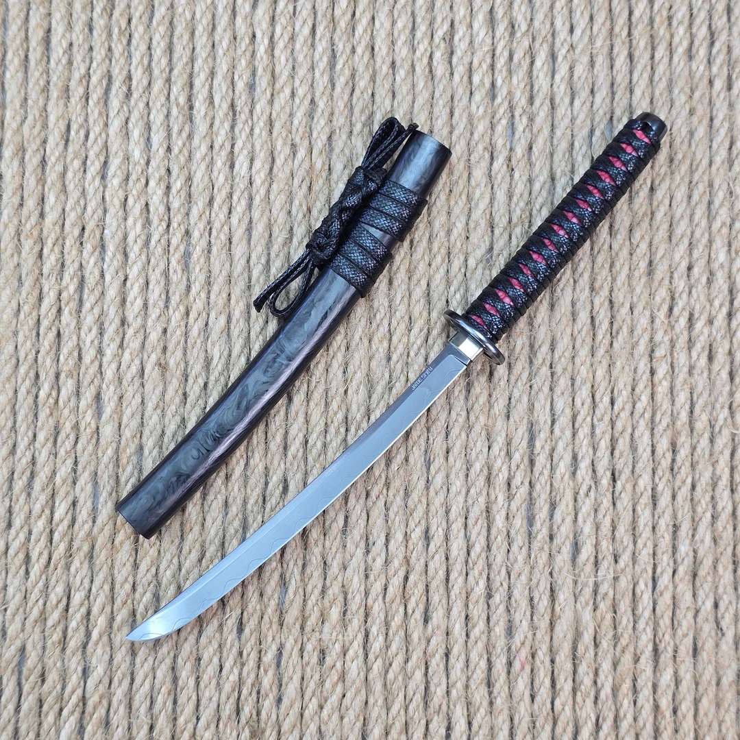 简师傅作宫本武藏艺术品小刀高端收藏摆件水果刀把玩小刀锋利手工