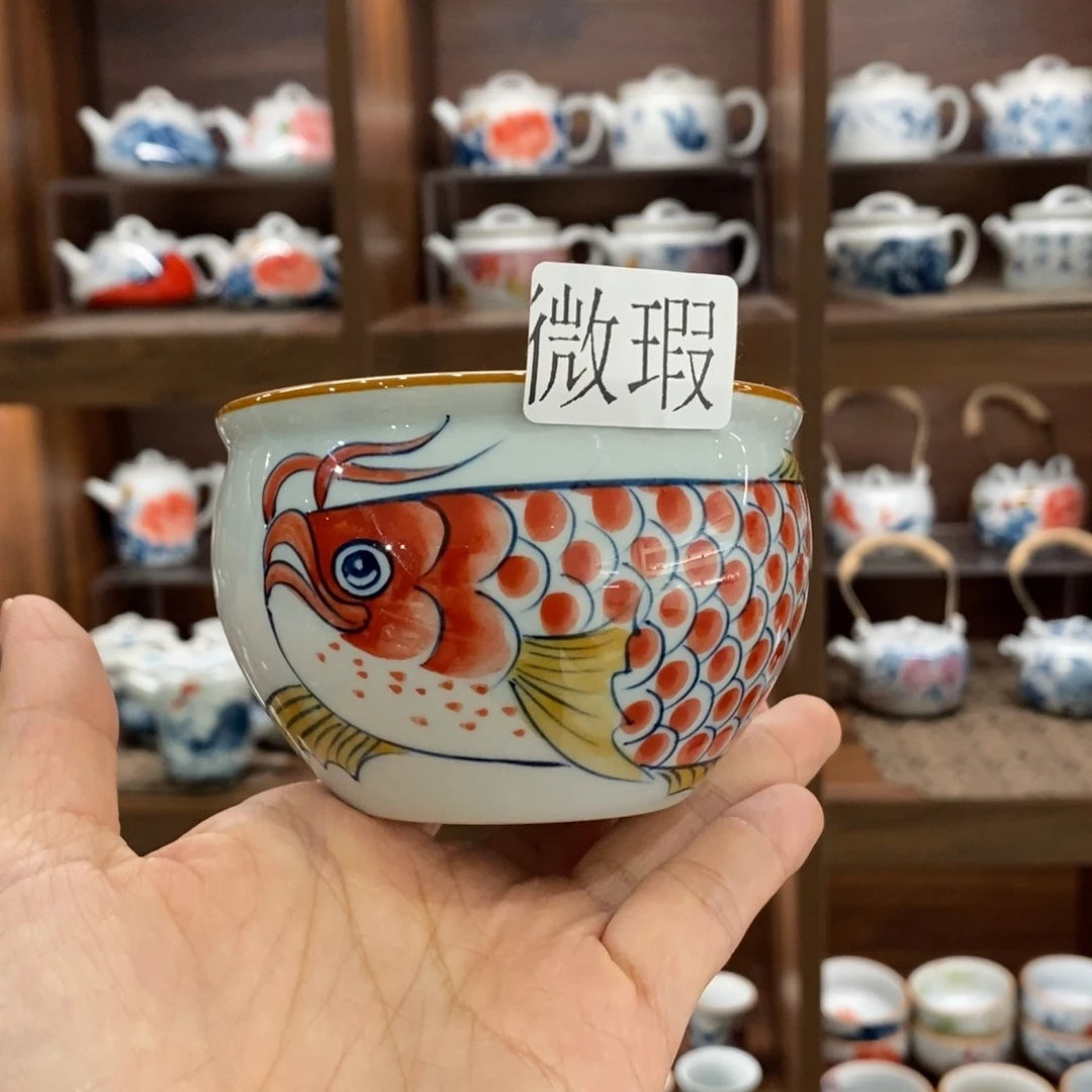 釉下彩纯手绘微瑕