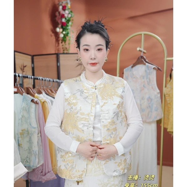 【舒意马甲】新中式国风马甲盘扣马甲