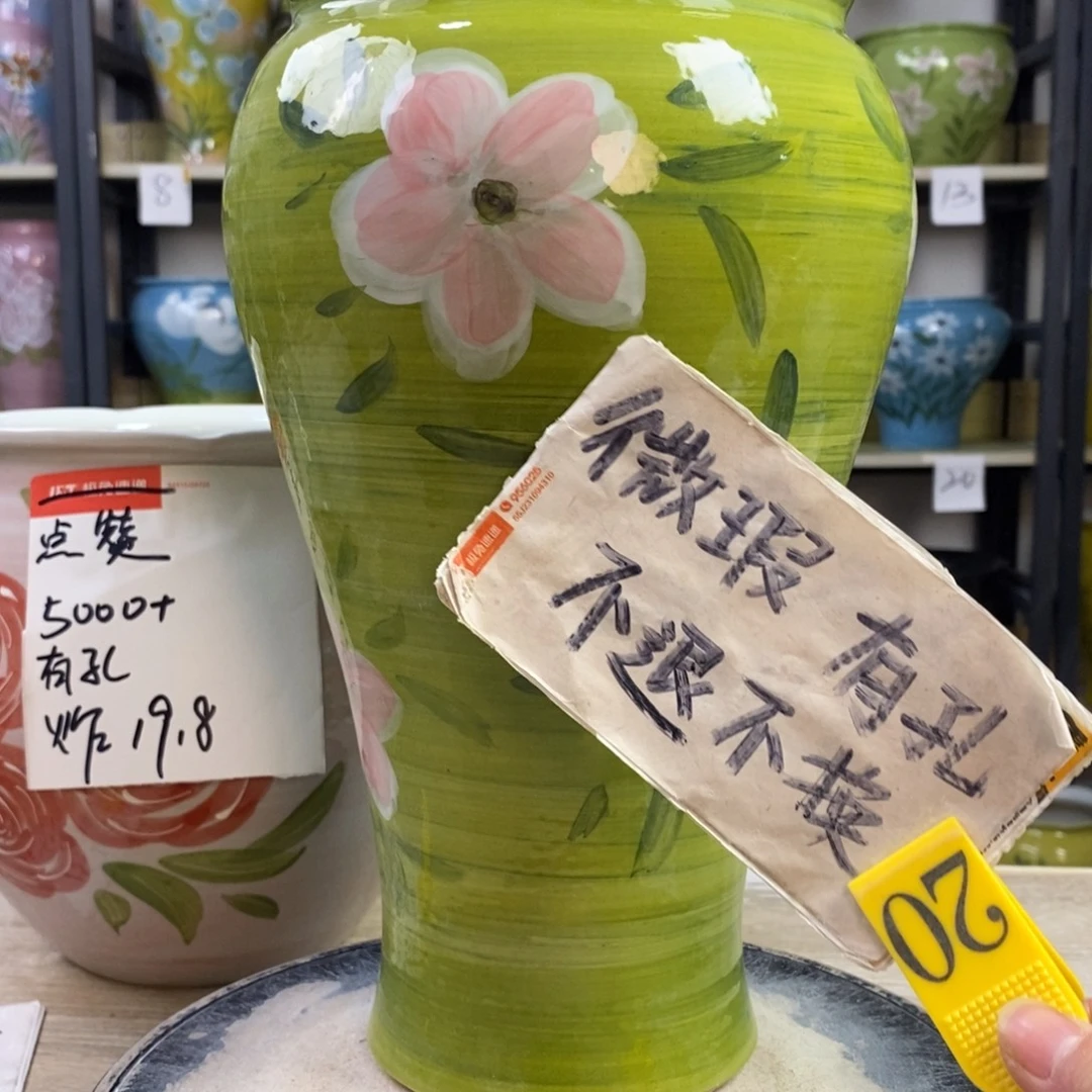 景德镇手工手绘陶瓷花盆