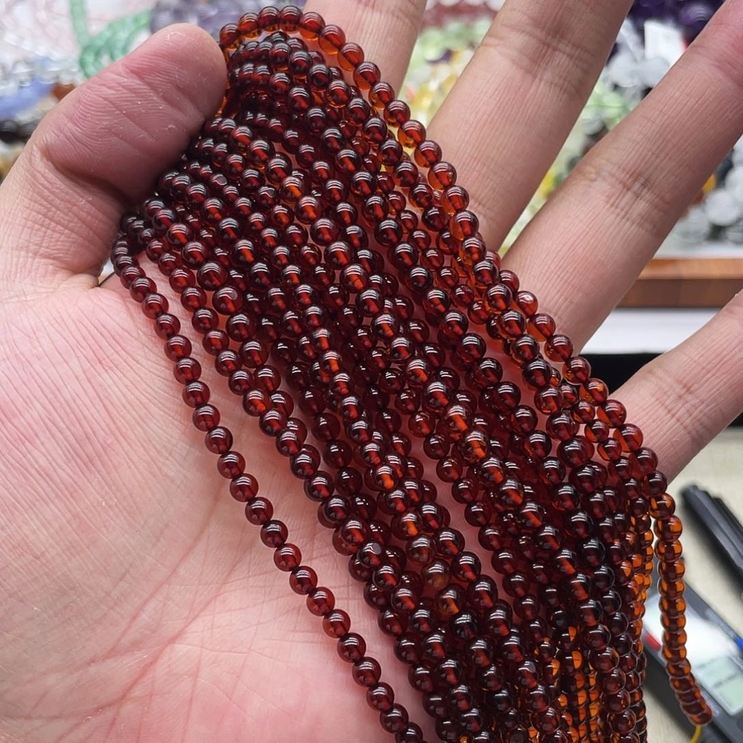 手链未镶嵌水晶血珀半成品5mm