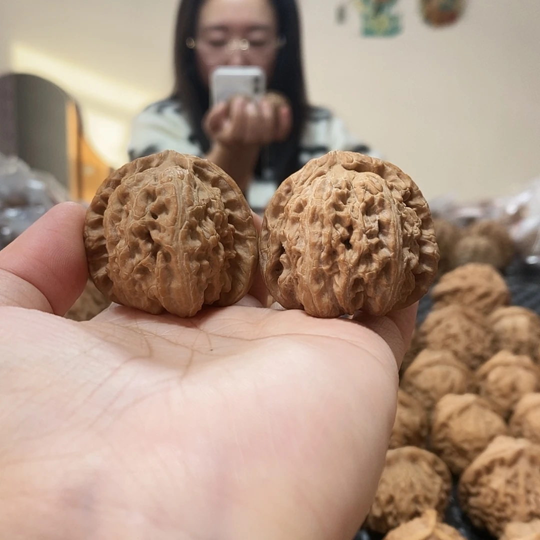 吊坠文玩核桃白狮子39