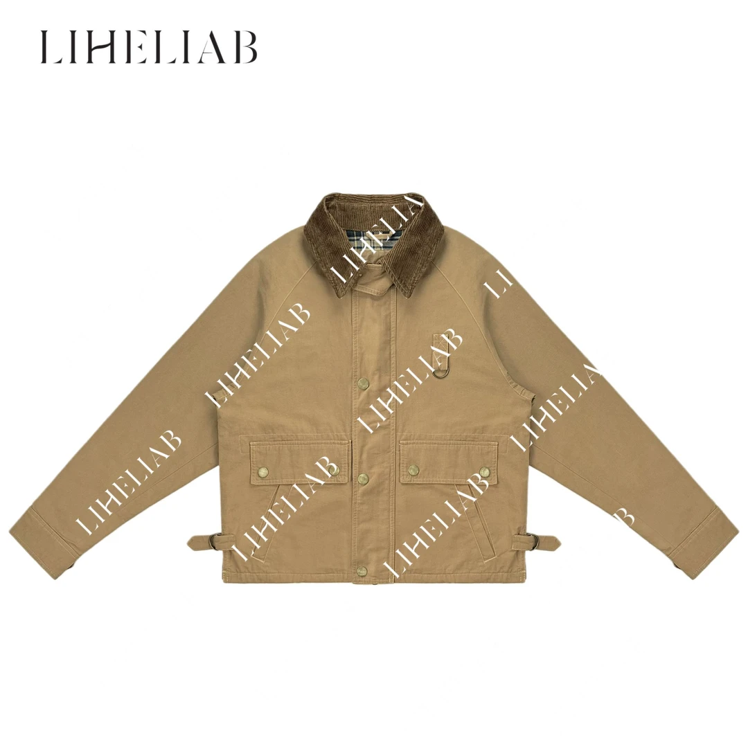 宝儿家 / 观漠 秋季设计感时尚宽松百搭休闲显瘦翻领拉链夹克外套