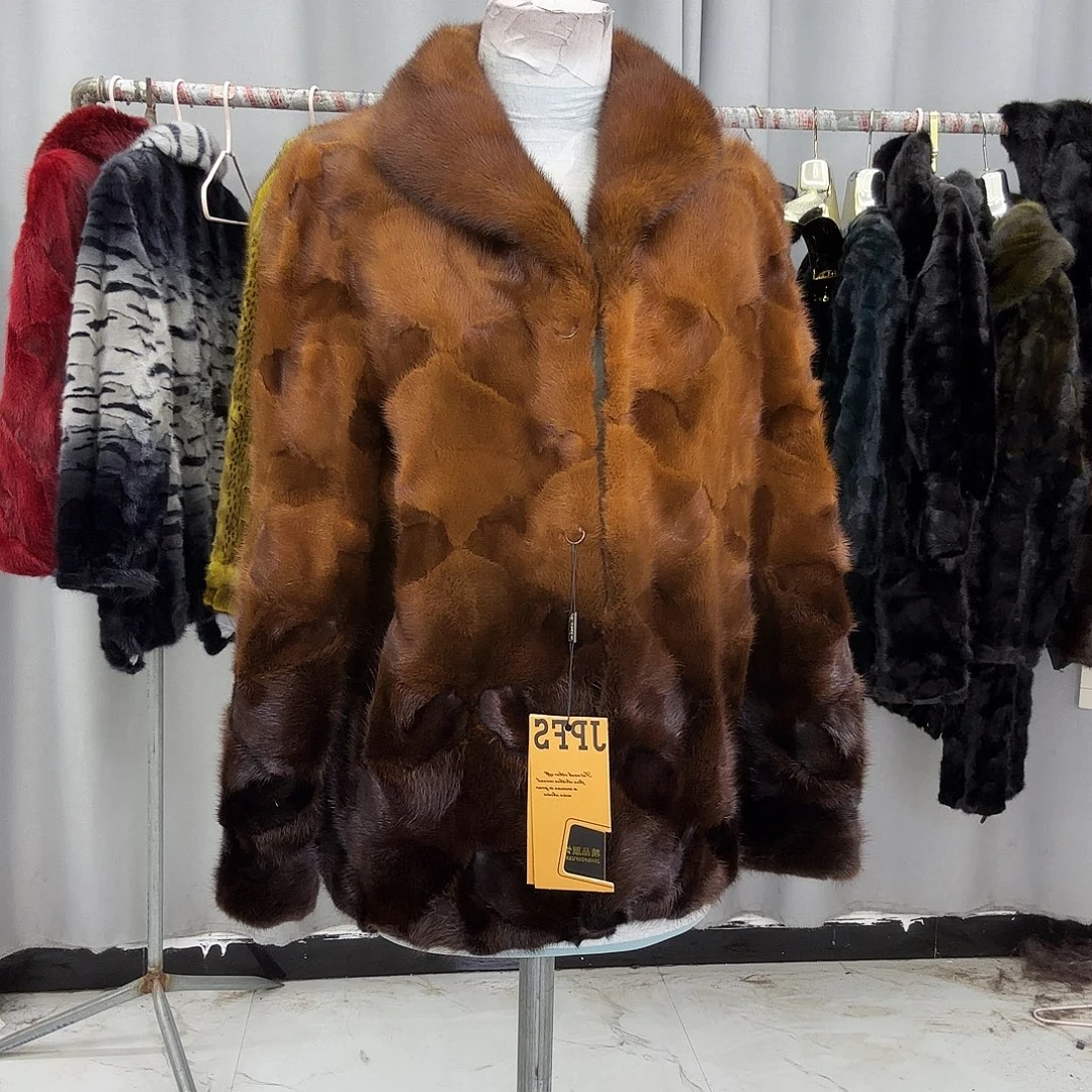 水貂拼貂真皮真毛