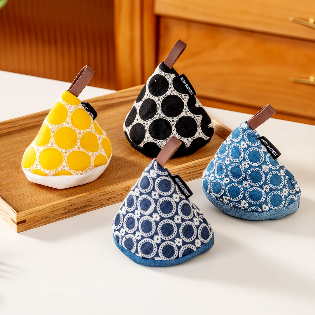 onlycook可爱三角防烫帽厨房珐琅锅把手砂锅微波炉隔热手套夹锅帽