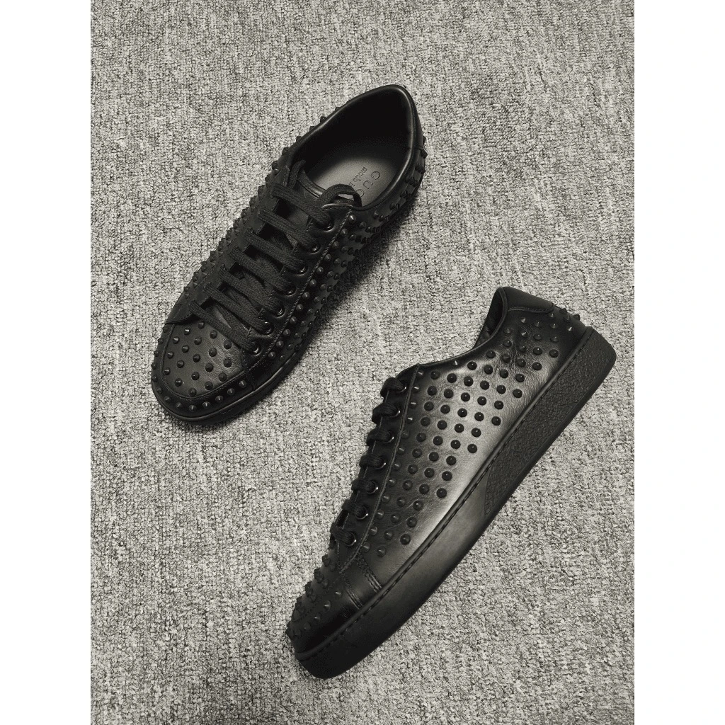 全新未使用 GUCCI/古驰 男士铆钉时尚板鞋/G7500