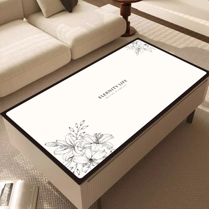 简约茶几餐桌皮革桌垫防油免洗防烫易打理书桌飘窗保护垫桌布02