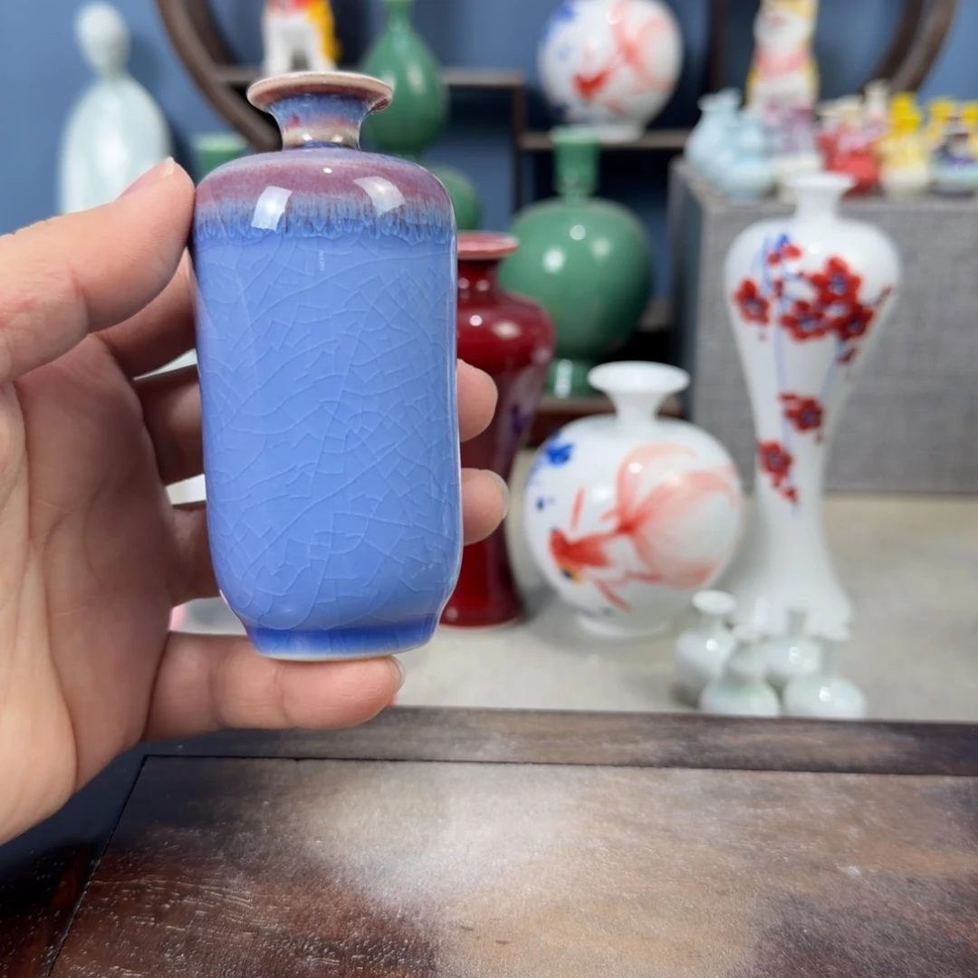 陶瓷手工小花器摆件
