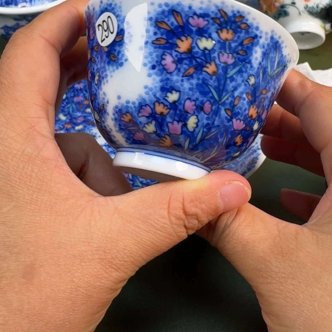 陶景德镇纯手绘茶具圆圆290