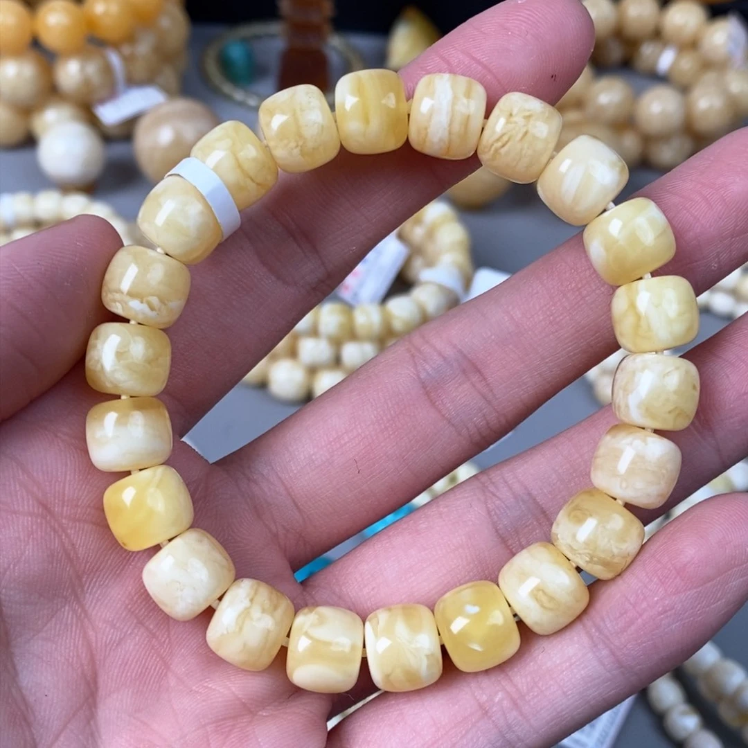 琥珀珠宝奇石未镶嵌10mm