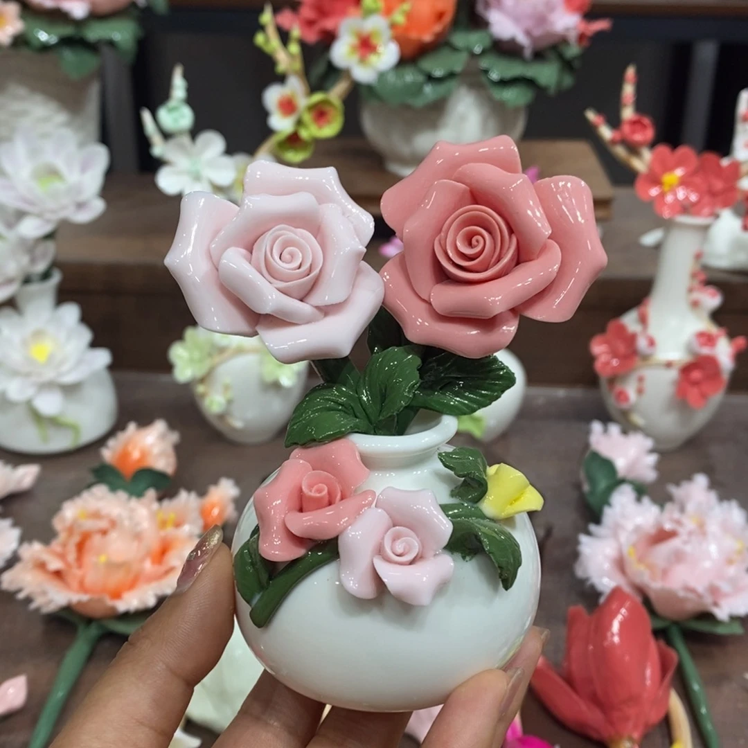 瓷片陶瓷工艺品摆件