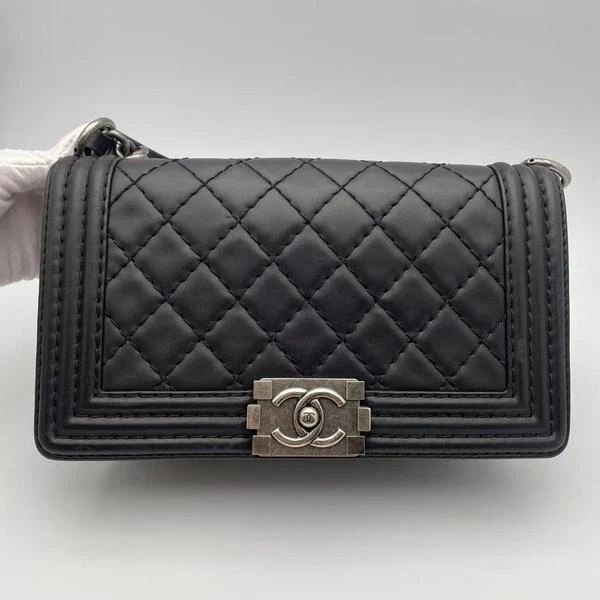 95新 Chanel/香奈儿 大吉中古/Chanel香奈儿黑银leboy单肩包