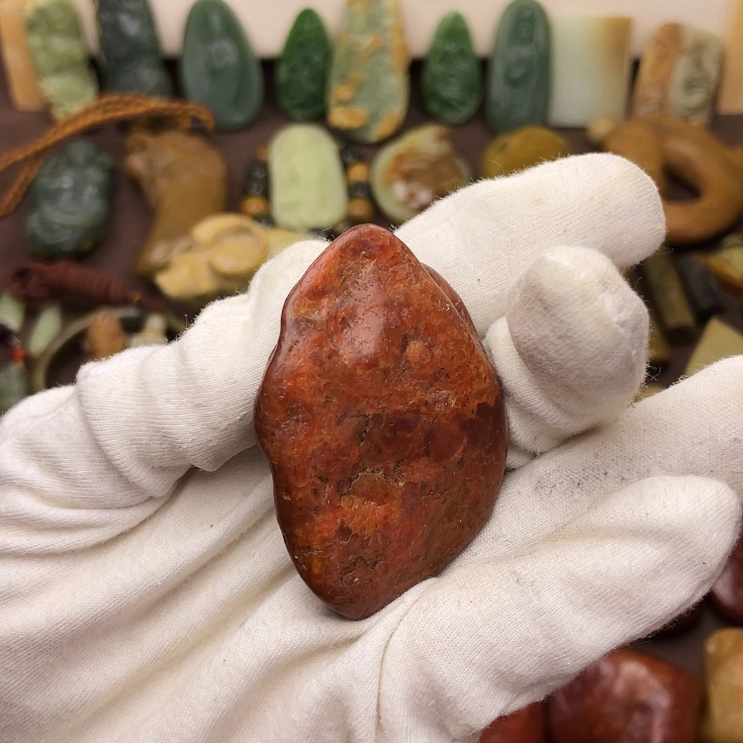 岫岩河磨玉（透闪石质玉）未镶嵌颈饰